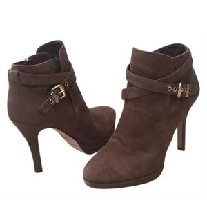 WHBM Booties — Brown